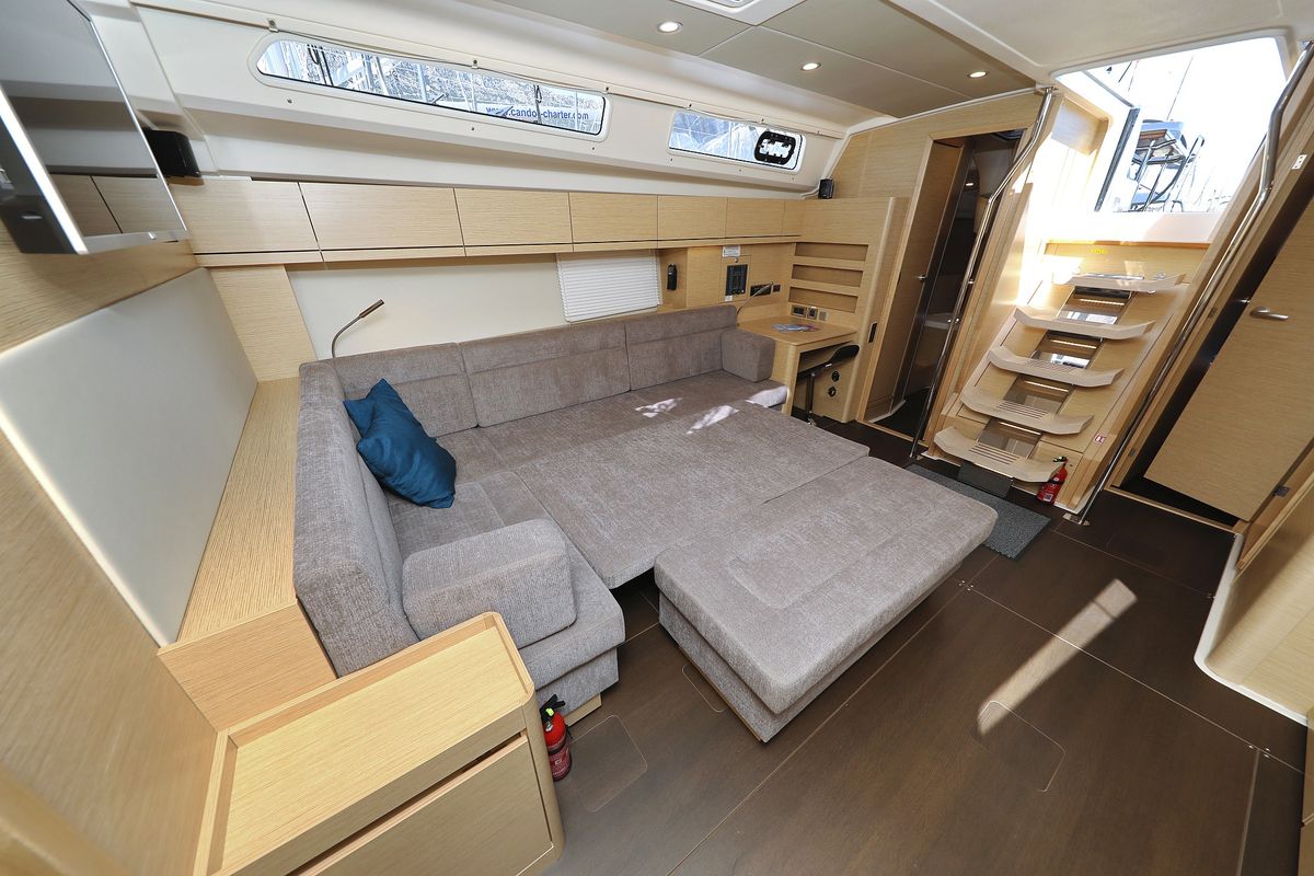 Salon of Khaleesi, a Hanse Yachts Hanse 508 sailboat at Grad Kaštela, Croatia