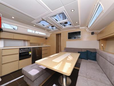 Galley of Khaleesi, a Hanse Yachts Hanse 508 sailboat at Grad Kaštela, Croatia