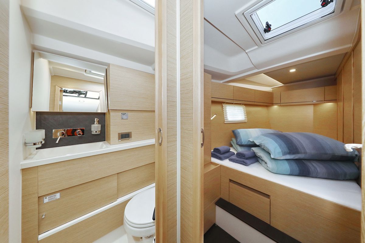 Cabin on Khaleesi, a Hanse Yachts Hanse 508 sailboat at Grad Kaštela, Croatia