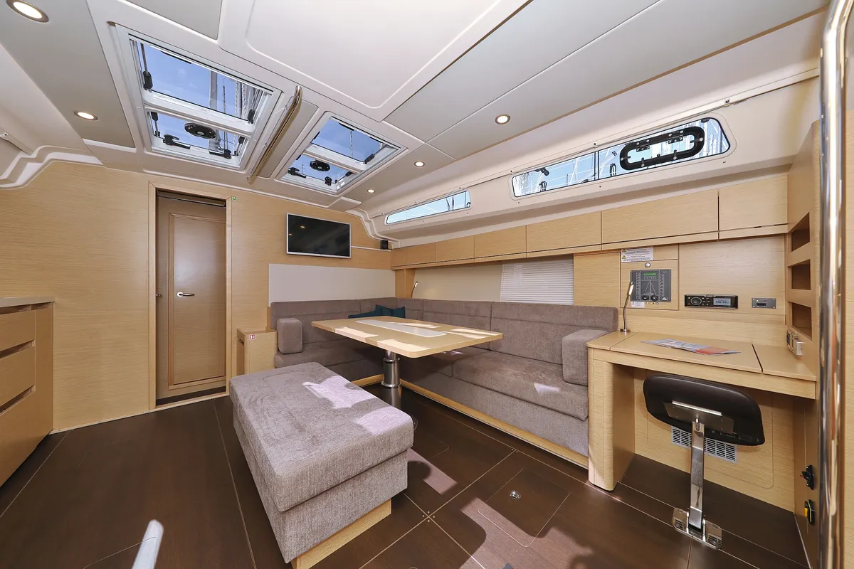 Salon of Khaleesi, a Hanse Yachts Hanse 508 sailboat at Grad Kaštela, Croatia