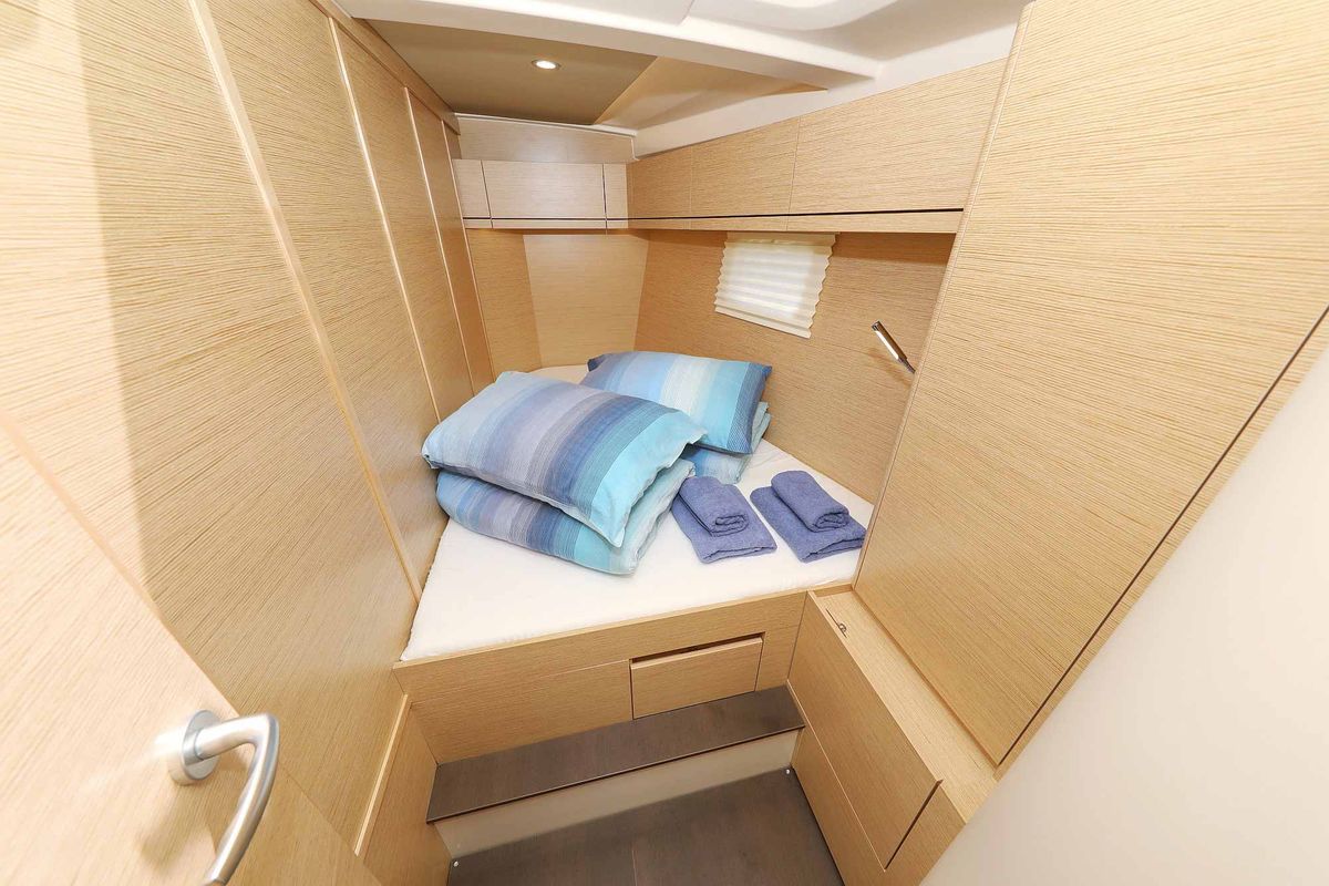 Cabin on Khaleesi, a Hanse Yachts Hanse 508 sailboat at Grad Kaštela, Croatia