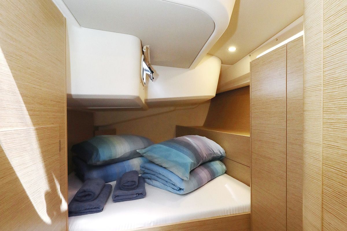 Cabin on Khaleesi, a Hanse Yachts Hanse 508 sailboat at Grad Kaštela, Croatia