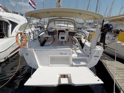 Cockpit of Barone, a Dufour 390 GL sailboat at Grad Šibenik, Croatia