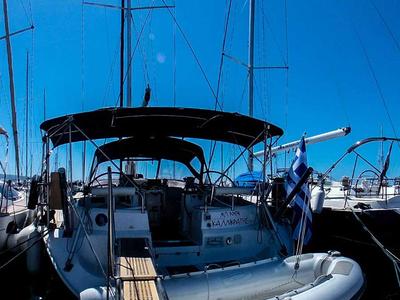 Deck of Kallikratis, a Ocean Star 56.1 sailboat at Marina Delta Kallithea, Greece