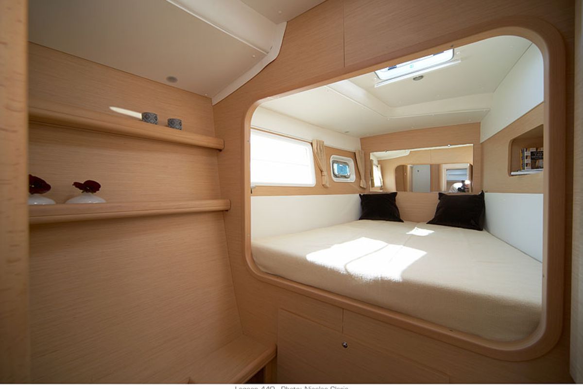 Cabin on Strawberry, a Lagoon 440 catamaran at Preveza, Greece