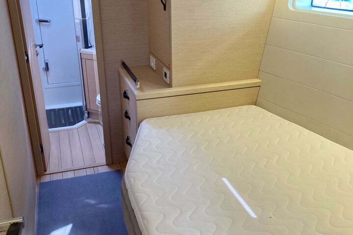 Cabin on Nada III, a Jeanneau 64 sailboat at Grad Pula, Croatia