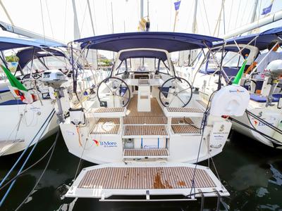 Cockpit of Il Moro di Lamezia - Standard line, a Beneteau Oceanis 35.1 sailboat at Olbia, Italy