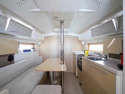 Galley of Il Moro di Lamezia - Standard line, a Beneteau Oceanis 35.1 sailboat at Olbia, Italy