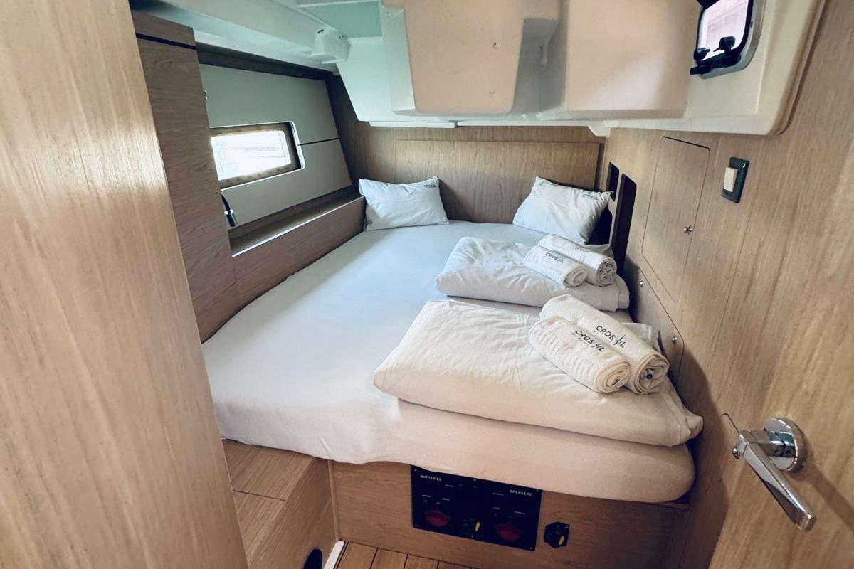 Cabin on ARYA, a Beneteau Oceanis 46.1 sailboat at Novi Vinodolski, Croatia