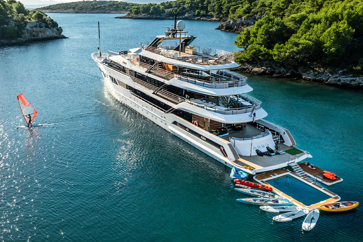 Exterior view of ARGO, a Gulet Luxury Motor Yacht yacht at Split, Croatia