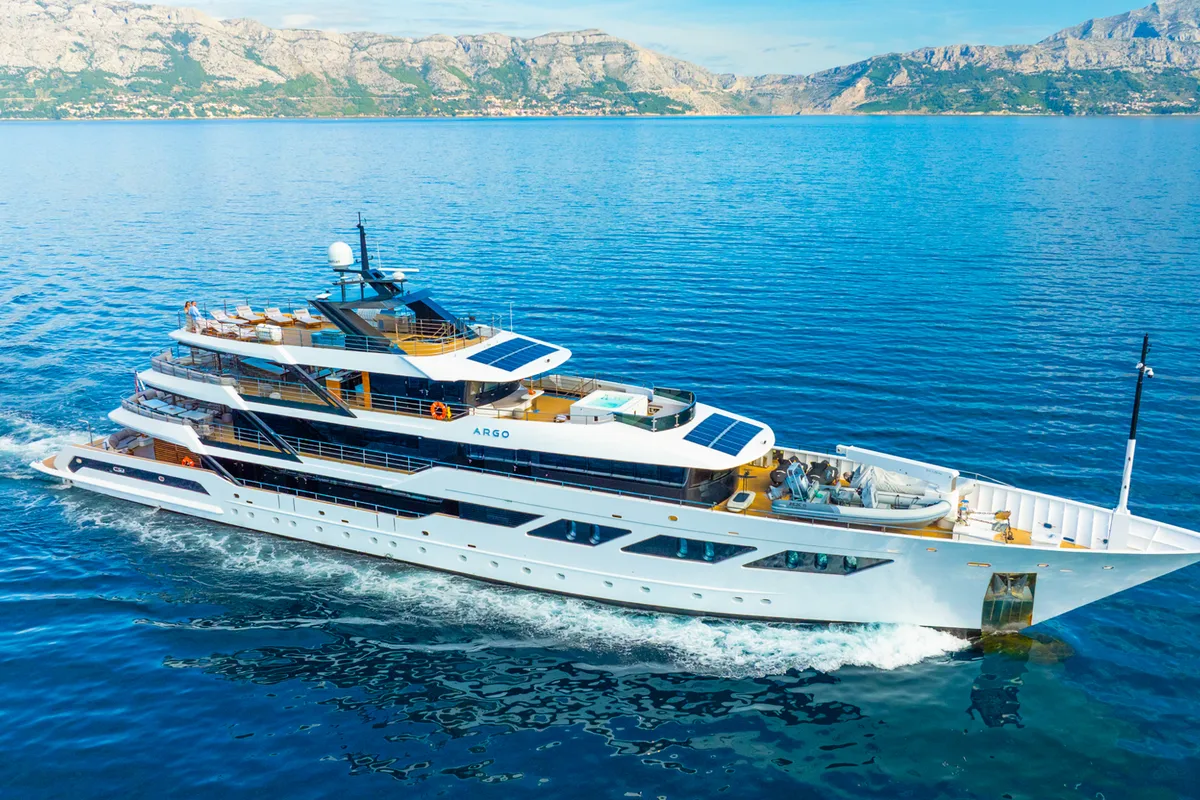 Exterior view of ARGO, a Gulet Luxury Motor Yacht yacht at Split, Croatia