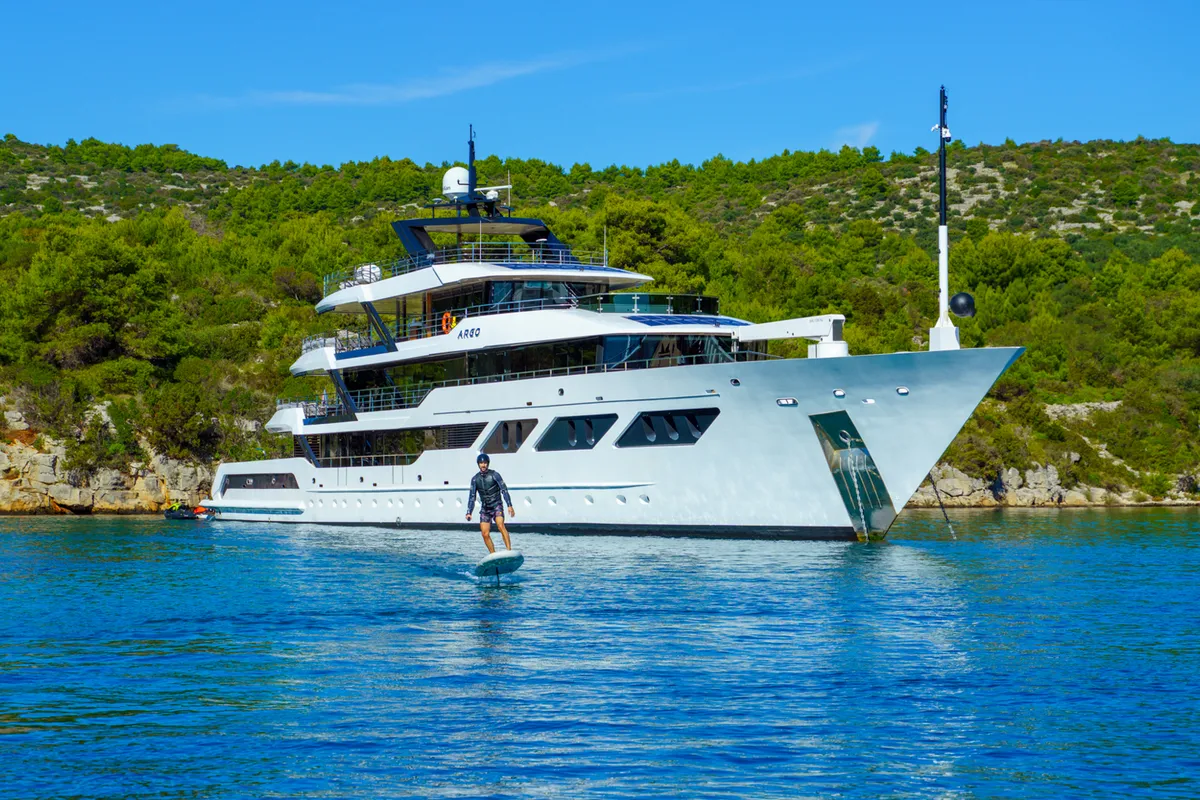 Exterior view of ARGO, a Gulet Luxury Motor Yacht yacht at Split, Croatia
