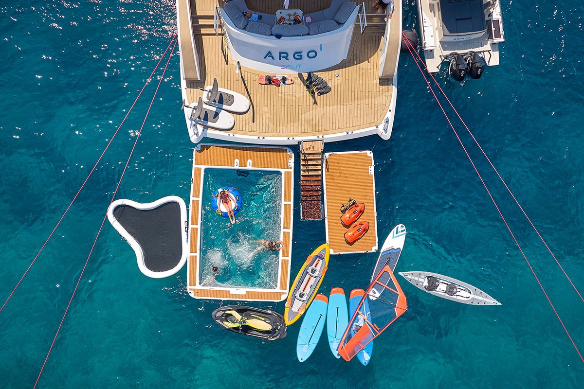 Exterior view of ARGO, a Gulet Luxury Motor Yacht yacht at Split, Croatia