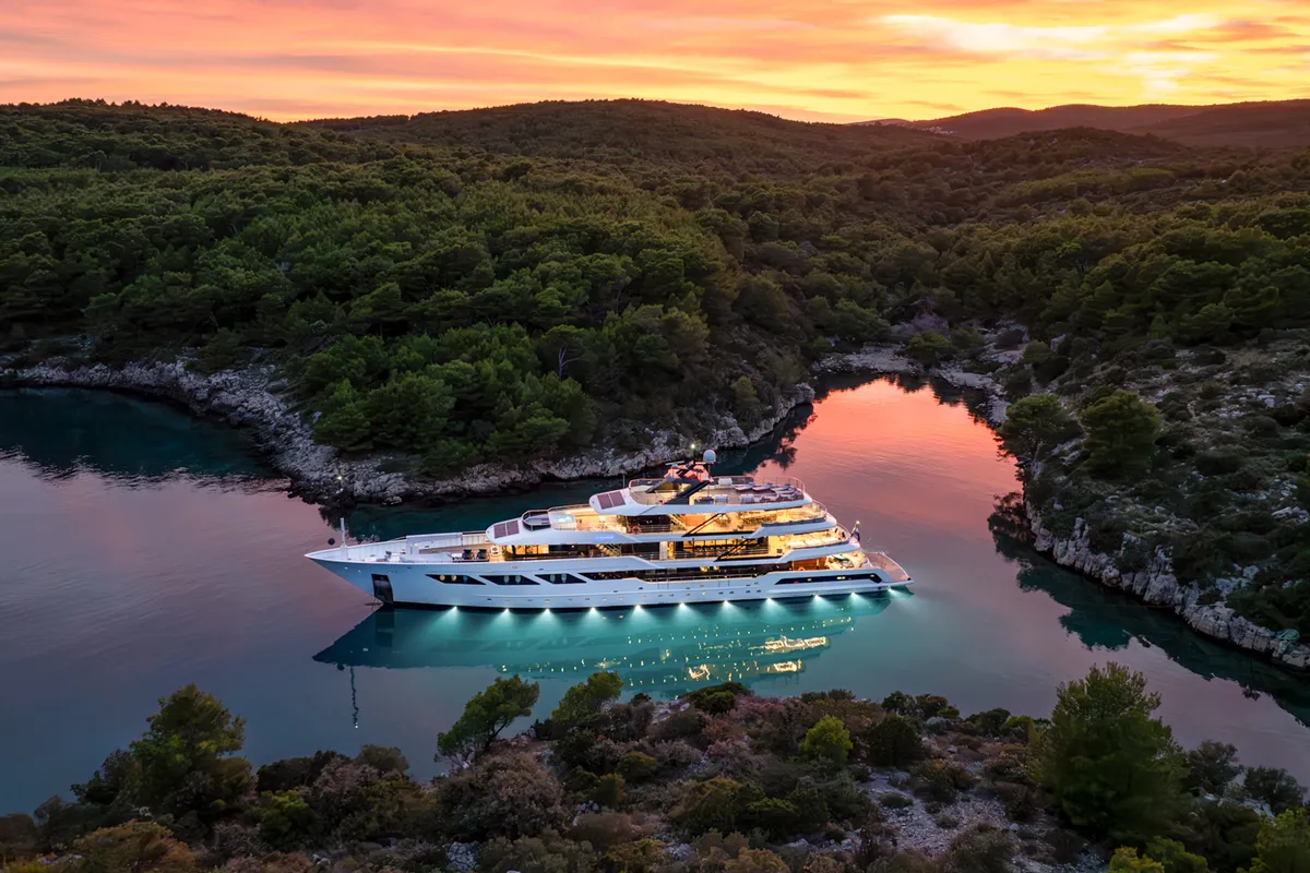 Exterior view of ARGO, a Gulet Luxury Motor Yacht yacht at Split, Croatia