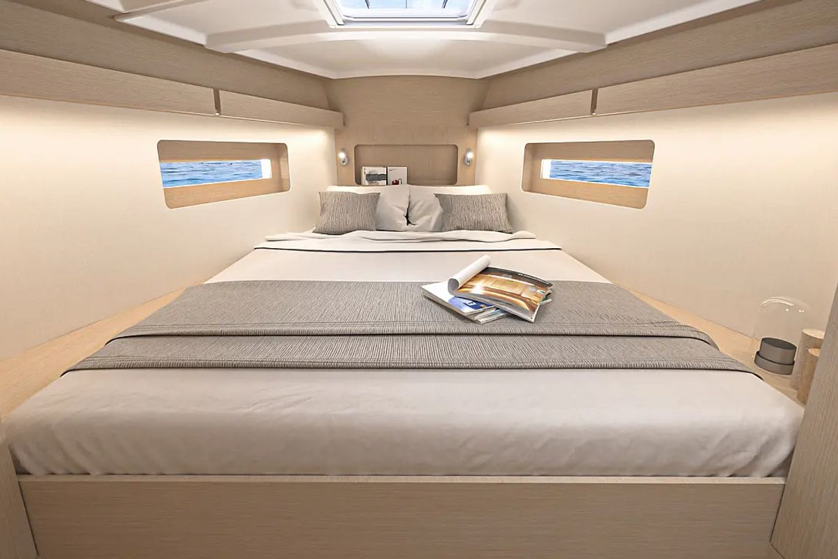 Cabin on Mercator, a Beneteau Oceanis 37.1 sailboat at Municipal Unit of Lefkada, Greece