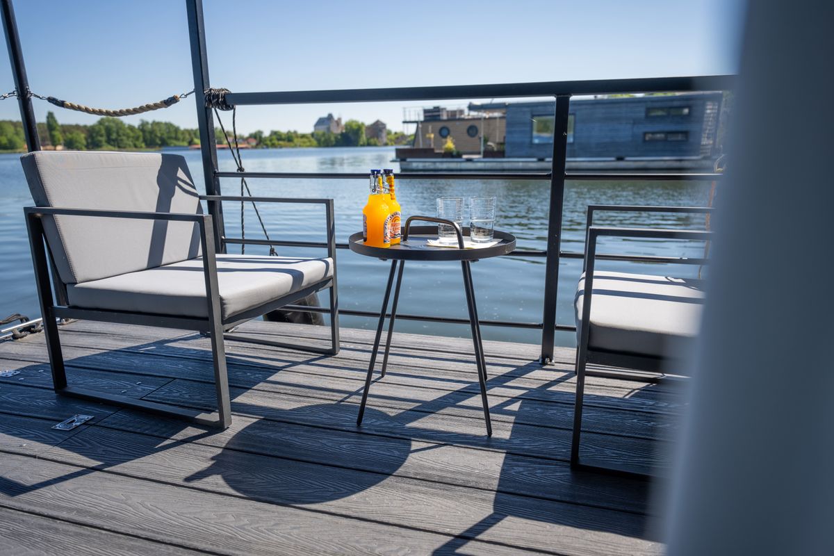Deck of Pina, a Woma D13 motorboat at Fürstenberg/Havel, Germany