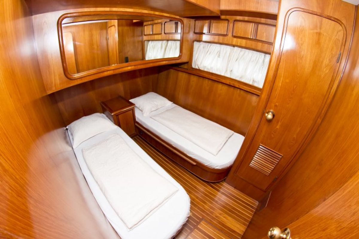 Cabin on Royal, a Yaretti 1910 yacht at Primošten, Croatia