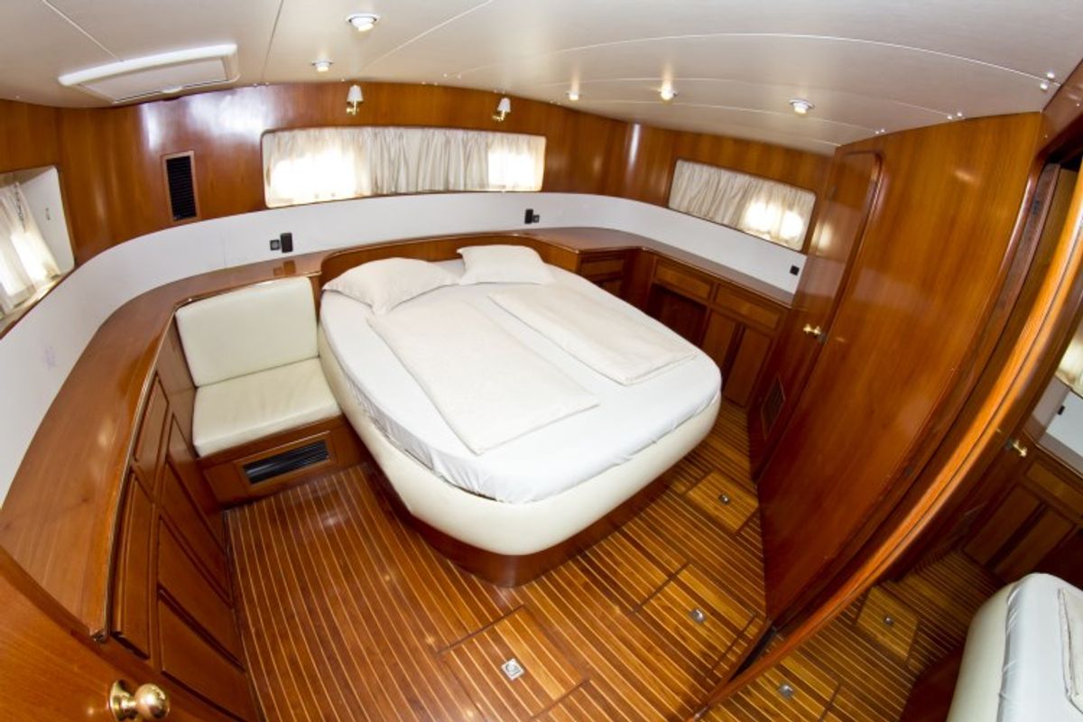 Cabin on Royal, a Yaretti 1910 yacht at Primošten, Croatia