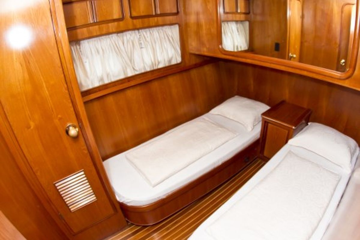 Cabin on Royal, a Yaretti 1910 yacht at Primošten, Croatia