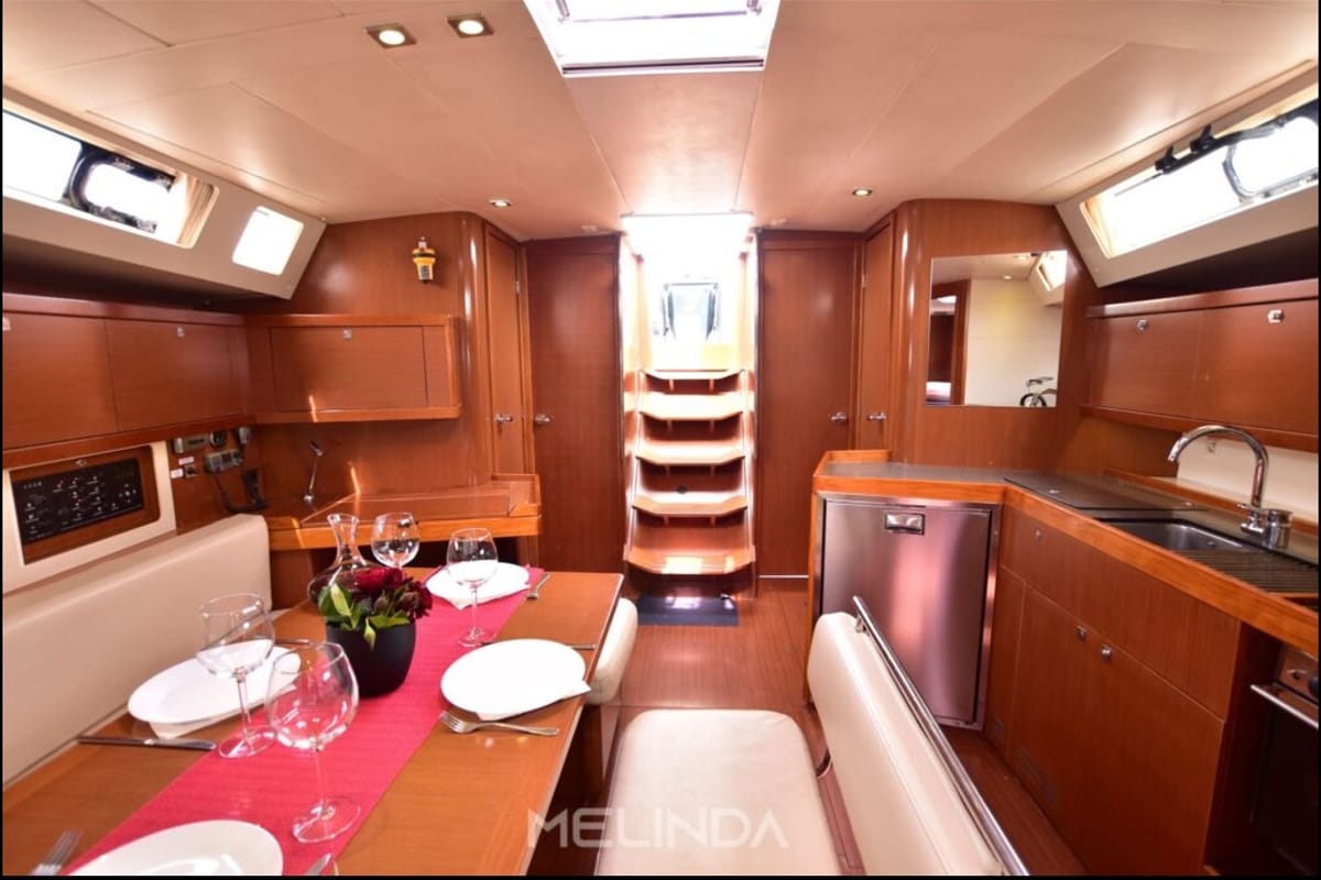Melinda, a Beneteau Oceanis 45 sailboat at Municipal Unit of Lefkada, Greece