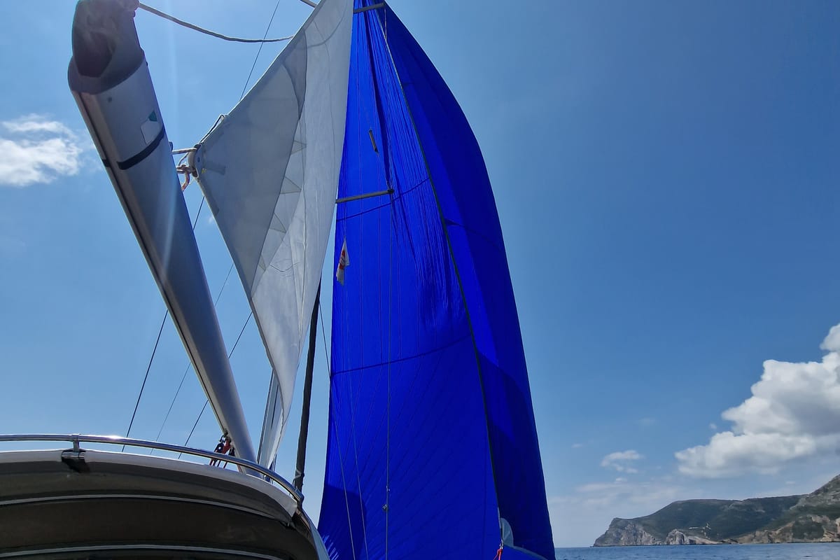 Exterior view of Aurora, a Jeanneau Sun Odyssey 45DS sailboat at Volos Municipality, Greece