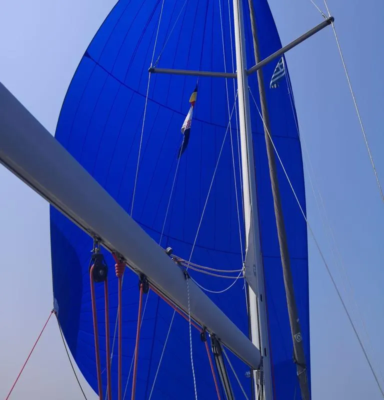 Exterior view of Aurora, a Jeanneau Sun Odyssey 45DS sailboat at Volos Municipality, Greece