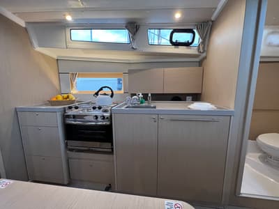 Galley of Jana, a Beneteau Oceanis 38.1 sailboat at Grad Pula, Croatia