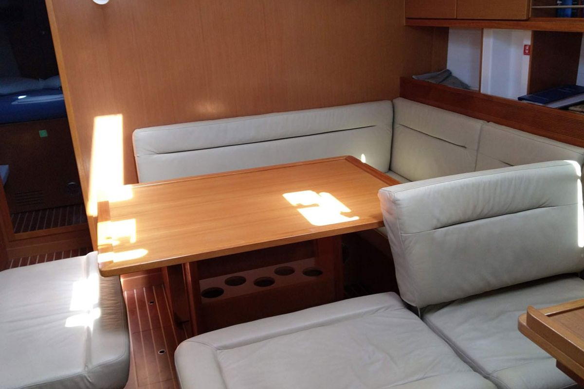 Salon of Esperos, a Bavaria 45 Cruiser sailboat at Sami Municipal Unit, Greece