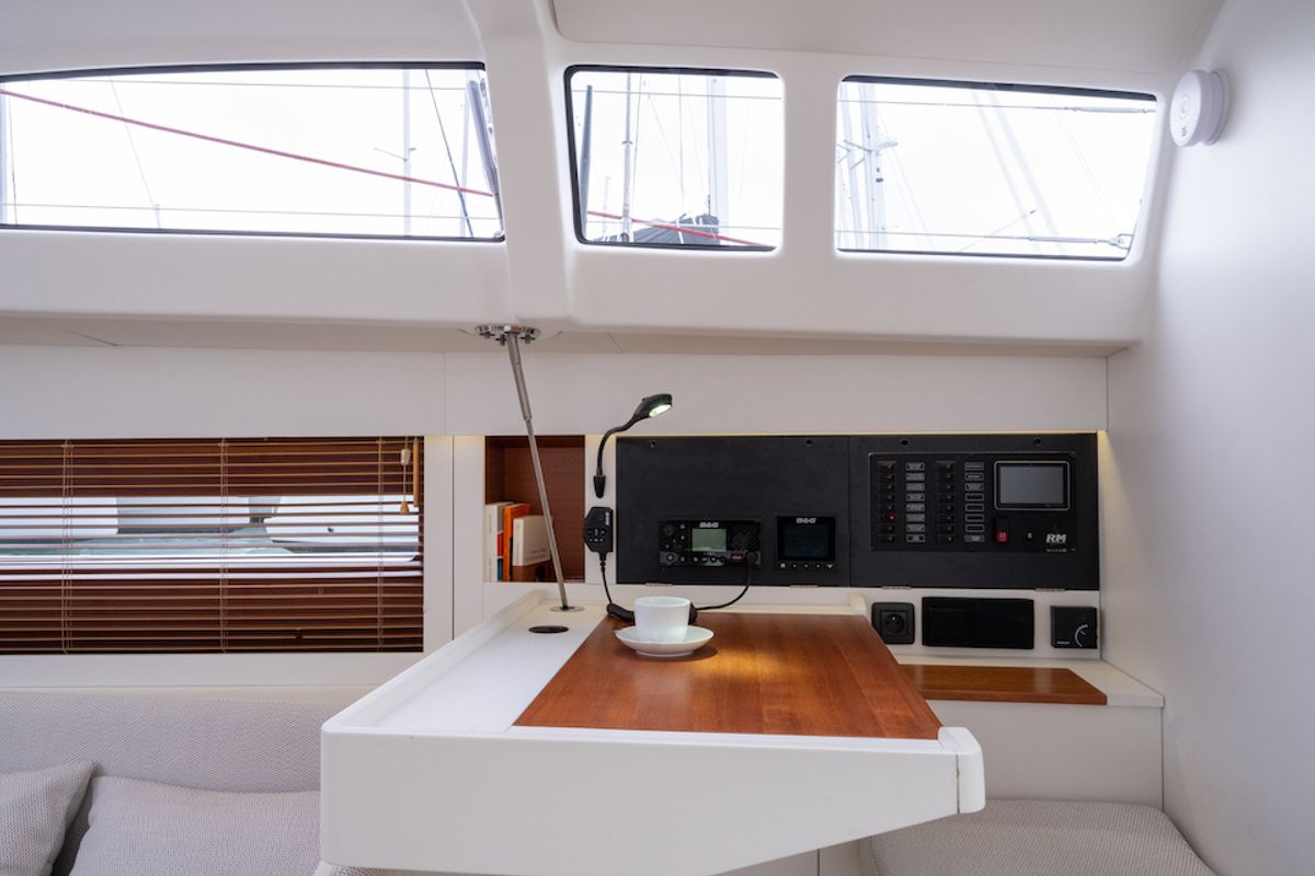 Salon of Letibbi, a RM Yachts RM 1380 sailboat at La Rochelle, France