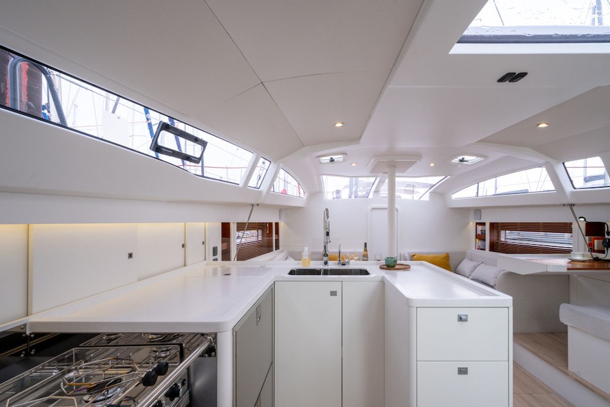 Galley of Letibbi, a RM Yachts RM 1380 sailboat at La Rochelle, France