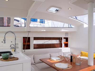Salon of Letibbi, a RM Yachts RM 1380 sailboat at La Rochelle, France