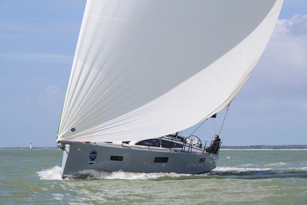 Exterior view of Letibbi, a RM Yachts RM 1380 sailboat at La Rochelle, France