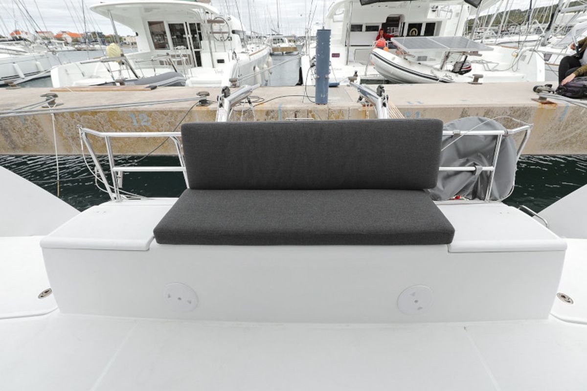 Deck of LANCELOT, a Lagoon 40 catamaran at Općina Sukošan, Croatia