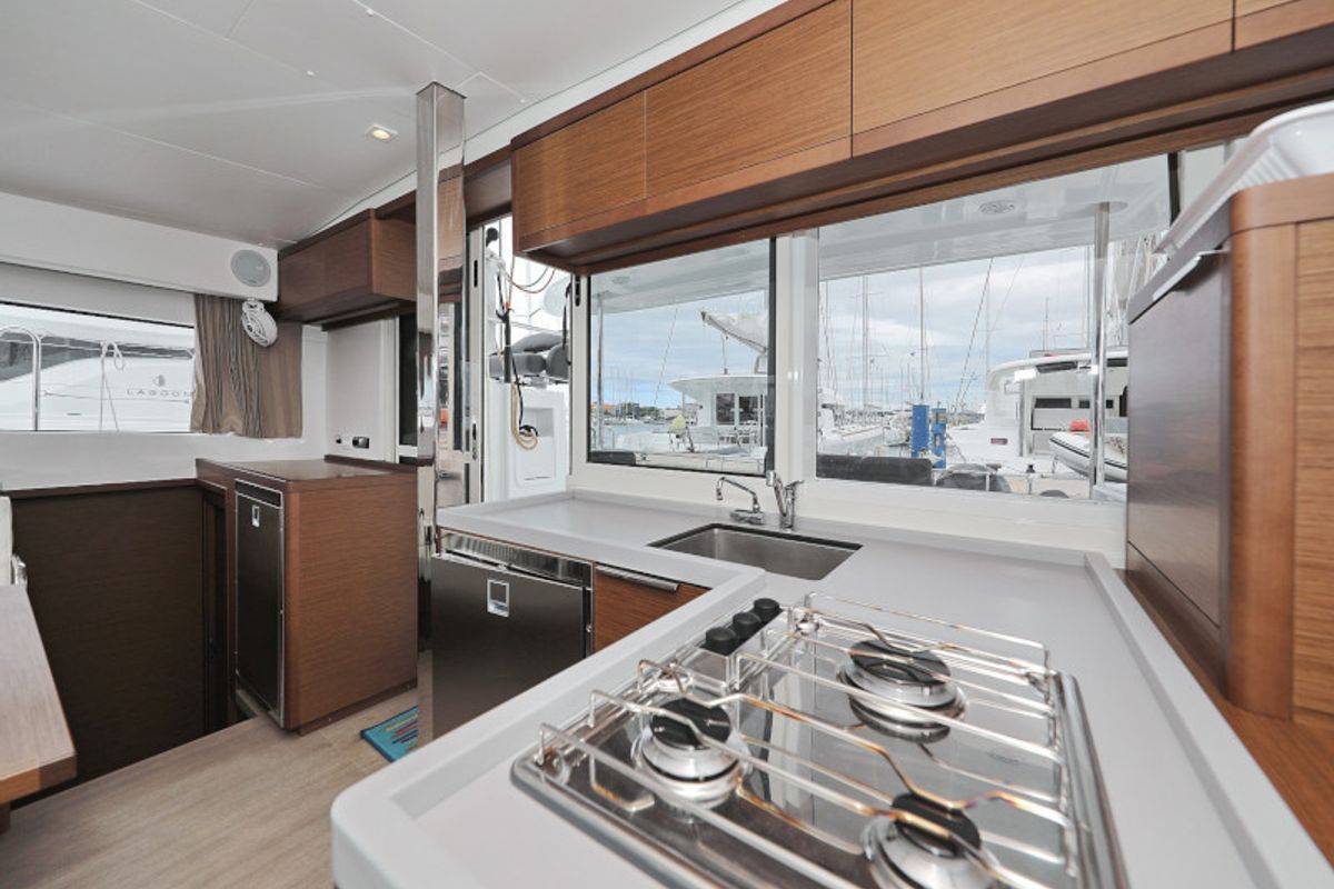 Galley of LANCELOT, a Lagoon 40 catamaran at Općina Sukošan, Croatia