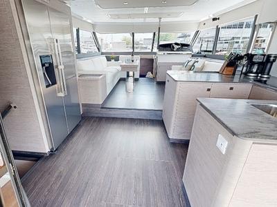 Salon of La Dolce Vita, a Fountaine Pajot MY6 catamaran at Chesapeake, United States