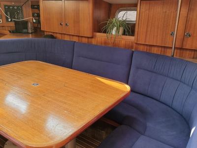 Salon of Maslina, a Elan 45 sailboat at Split, Croatia