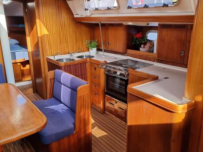 Galley of Maslina, a Elan 45 sailboat at Split, Croatia