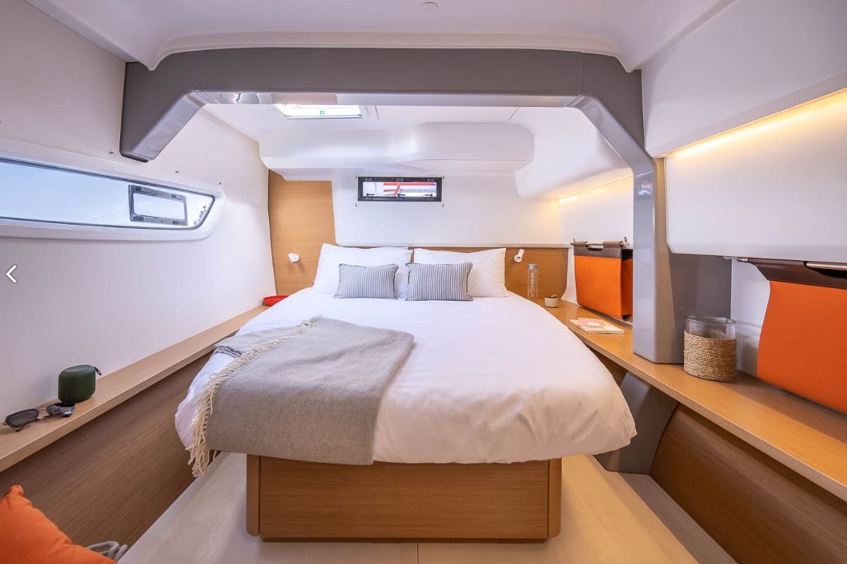Cabin on Comfort, a Excess 14 catamaran at Grimaud, France