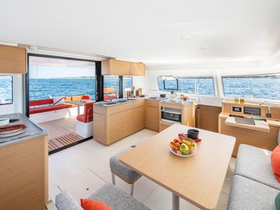 Galley of Comfort, a Excess 14 catamaran at Grimaud, France