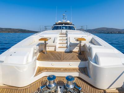 Deck of Morning Star, a Gulet Motoryacht yacht at Seget Donji, Croatia