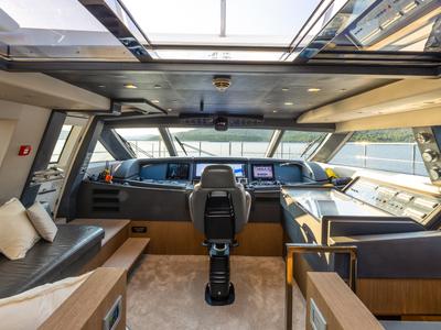 Cockpit of Morning Star, a Gulet Motoryacht yacht at Seget Donji, Croatia