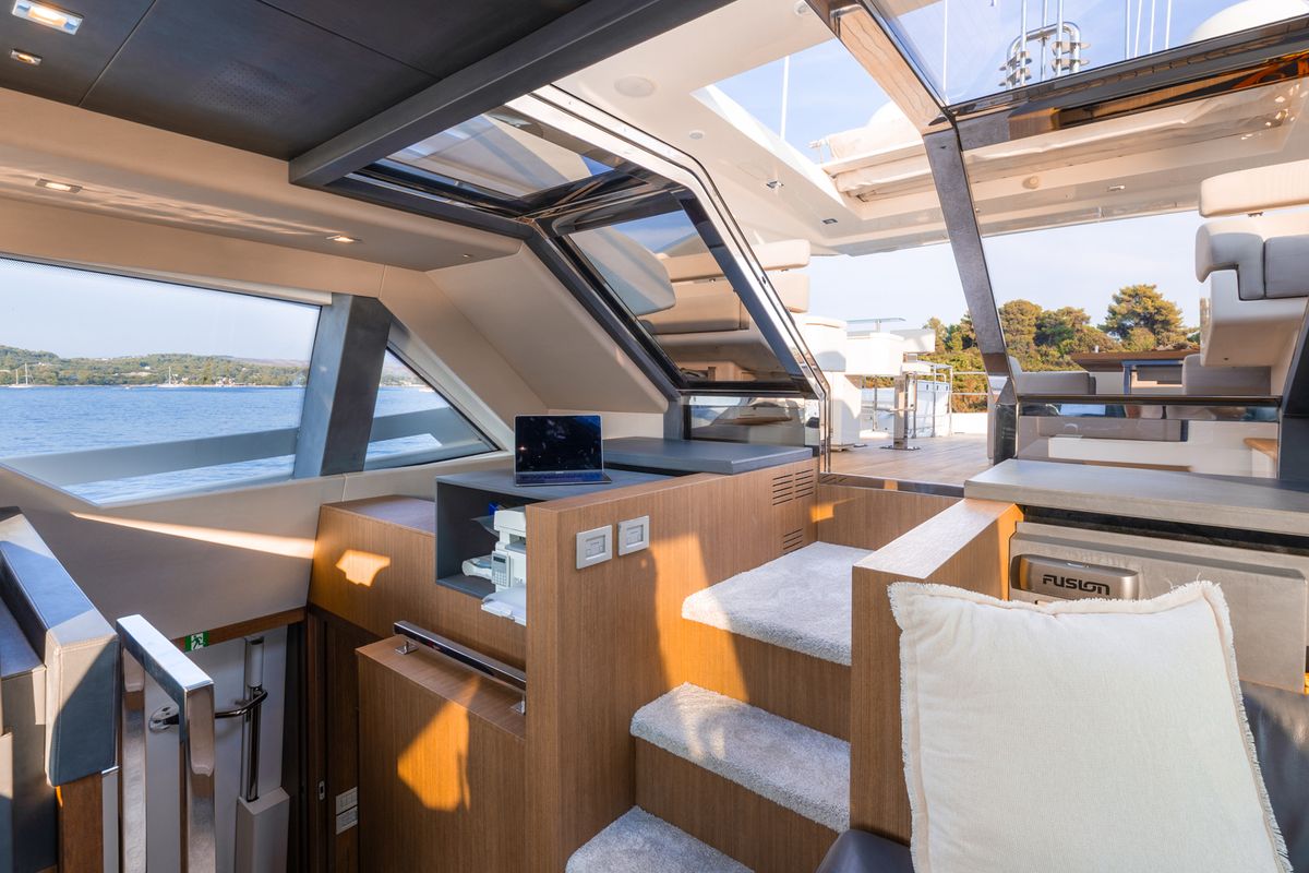 Salon of Morning Star, a Gulet Motoryacht yacht at Seget Donji, Croatia