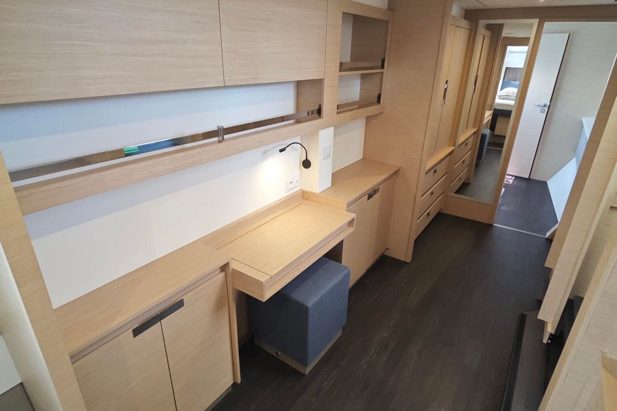 Cabin on Caramita, a Fountaine Pajot Elba 45 catamaran at Punat, Croatia