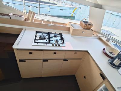 Galley of Caramita, a Fountaine Pajot Elba 45 catamaran at Punat, Croatia