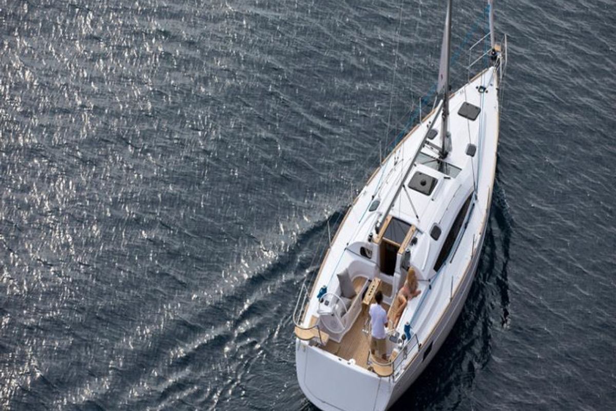 Exterior view of Giorgia, a Elan Impression 40 sailboat at San Benedetto del Tronto, Italy