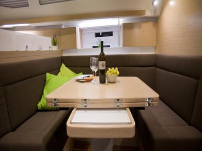 Salon of Giorgia, a Elan Impression 40 sailboat at San Benedetto del Tronto, Italy