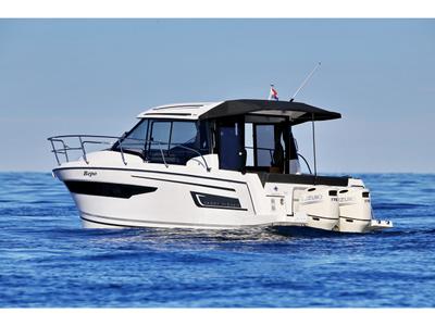 Exterior view of Bepo, a Jeanneau Merry Fisher 895 motorboat at Zadar, Croatia