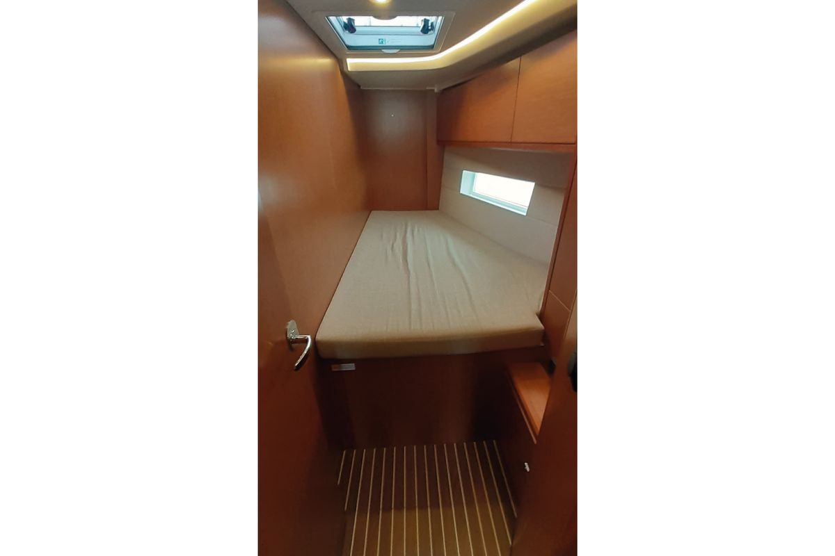 Cabin on MARIA, a Bavaria C45 sailboat at Olbia, Italy