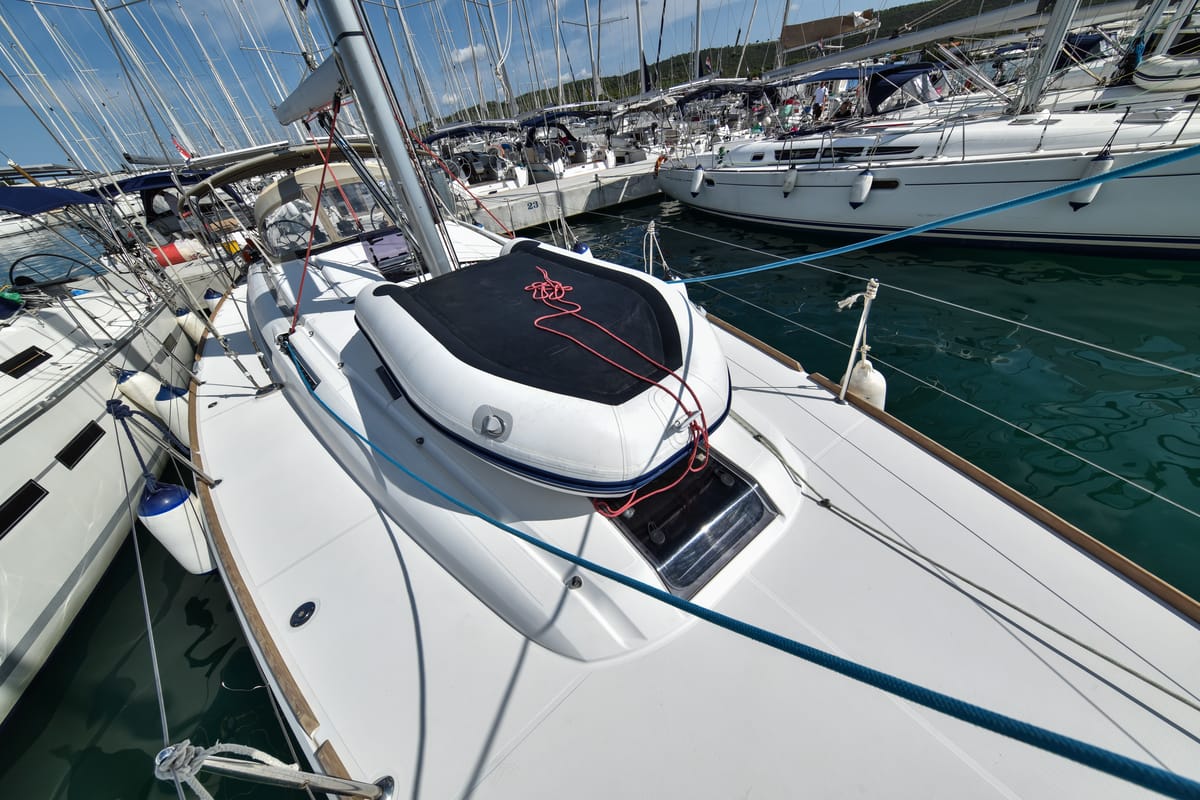 Pižulot, a Jeanneau Sun Odyssey 449 sailboat at Općina Sukošan, Croatia
