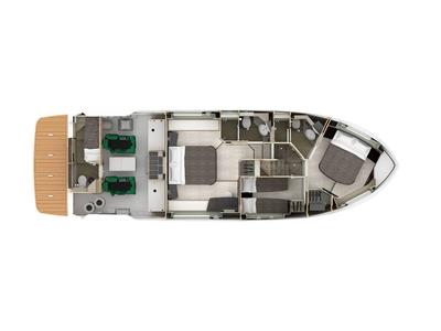 Floor plan of KAIROS, a Absolute Yachts Navetta 52 motorboat at Općina Rogoznica, Croatia